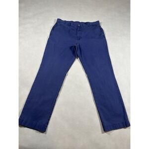 Vineyard Vines Breaker Pant Mens 36x30 Blue Cotton Blend Chinos Casual Trousers